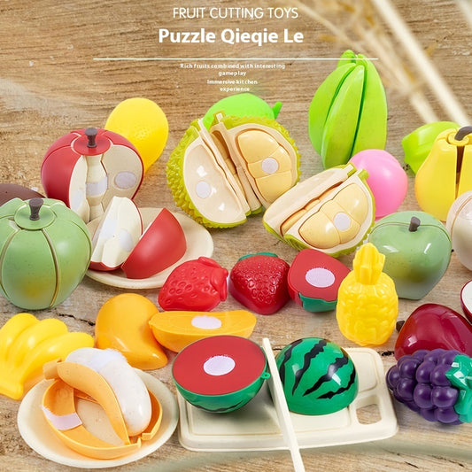 Kids’ Pretend Play Fruit Cutting Set – Montessori-Inspired Emulational Food Slicer Toy for Toddlers - The Little Lights