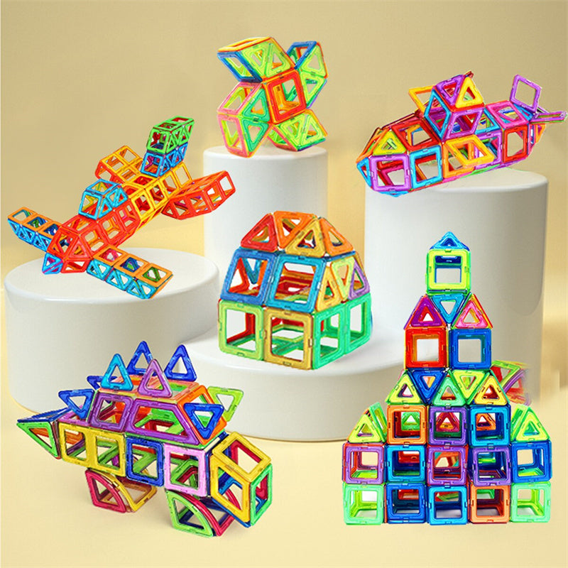 Magnetic Building Blocks – STEM Construction Set for Kids (110–184pcs) - The Little Lights