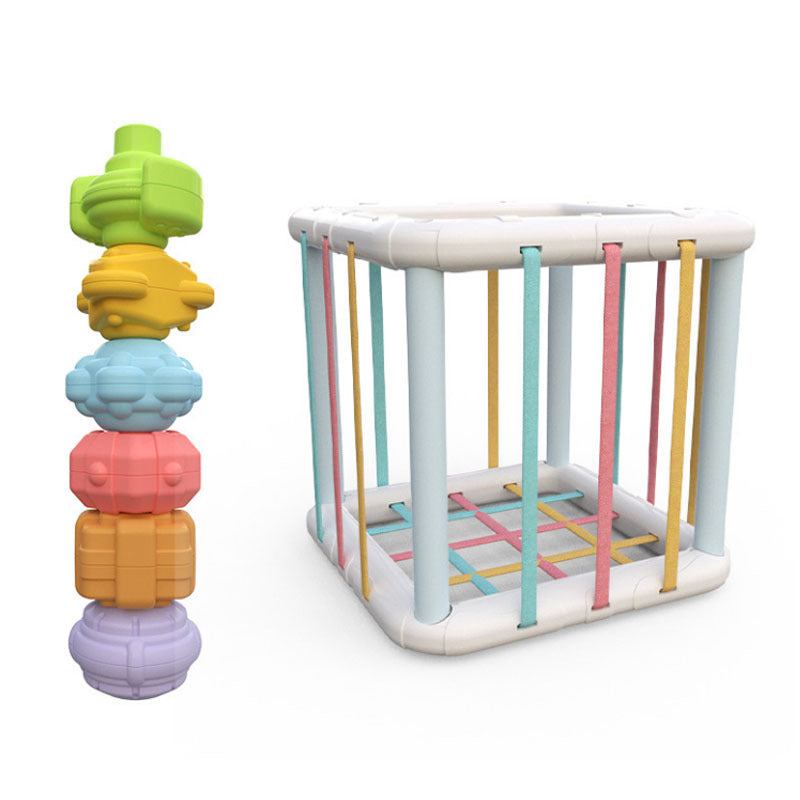 Rainbow Bead Drop Puzzle Toy – Sensory Fine Motor Learning Toy for Toddlers - The Little Lights