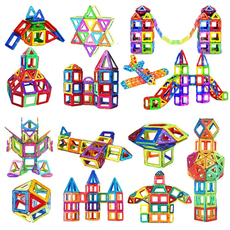 Magnetic Building Blocks – STEM Construction Set for Kids (110–184pcs) - The Little Lights