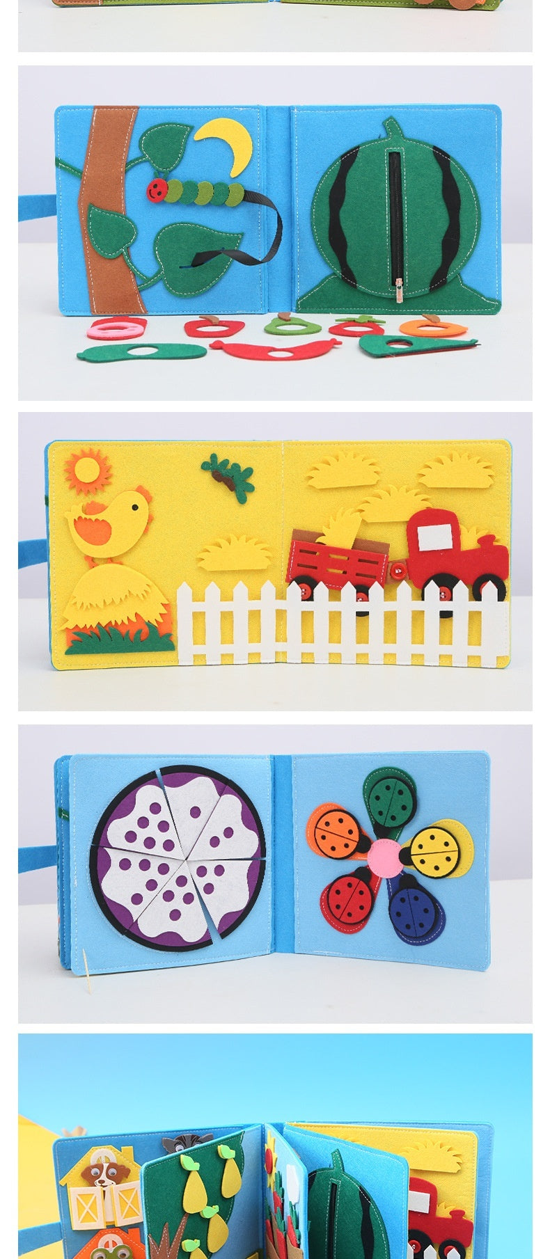 DIY Felt Montessori Cloth Book – Early Learning Activity Book for Toddlers - The Little Lights