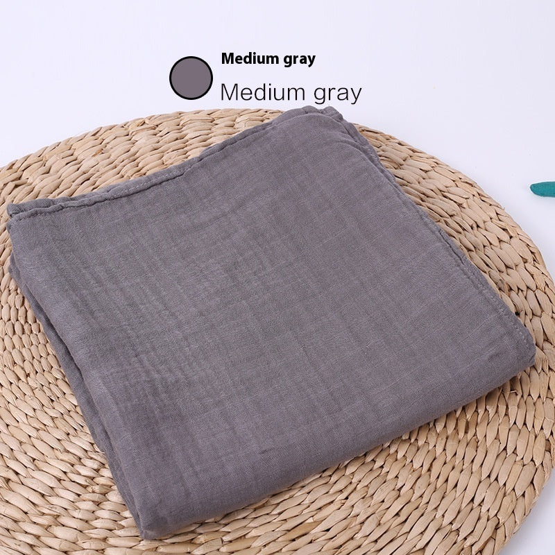 Infant Cotton Gauze Blanket – Breathable Double-Layer Swaddle Wrap for Newborns | Soft Muslin Baby Blanket (120x120cm) - The Little Lights