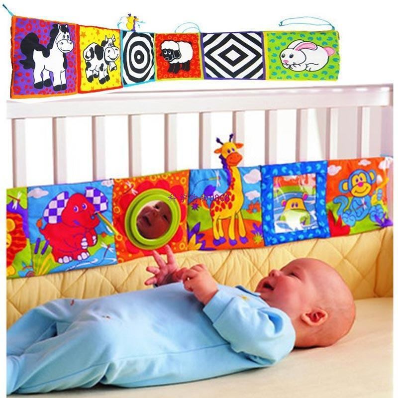 High Contrast Baby Crib Cloth Book – Soft Sensory Panel Toy for Newborns | Visual Stimulation & Development - The Little Lights