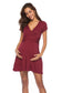 Deep V-Neck Maternity Dress – Soft, Stretchy & Stylish with Short Sleeves - The Little Lights