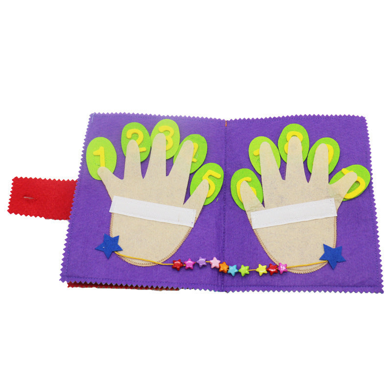 Montessori DIY Cloth Activity Book – Learn to Tie Shoes & Plant Carrots (Quiet Book for Toddlers) - The Little Lights