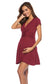 Deep V-Neck Maternity Dress – Soft, Stretchy & Stylish with Short Sleeves - The Little Lights