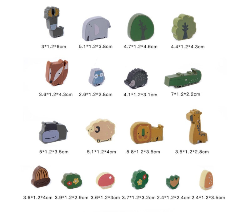 Animal Balance Blocks – Wooden Stacking & Coordination Toy for Kids - The Little Lights