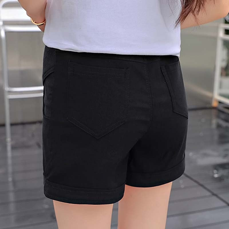 High-Waisted Maternity Belly Support Shorts – Soft & Stretchy Pregnancy Wear - The Little Lights