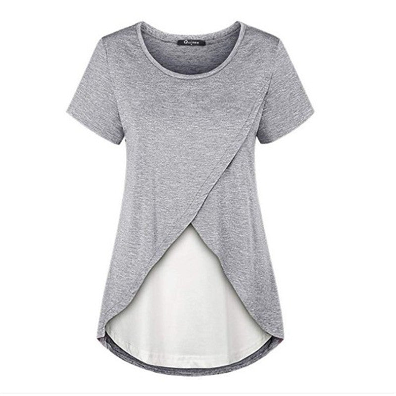 Loose And Comfortable Breastfeeding Maternity Top T-Shirt - The Little Lights