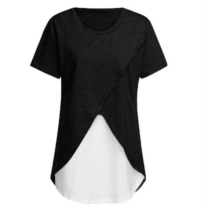 Loose And Comfortable Breastfeeding Maternity Top T-Shirt - The Little Lights