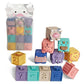 Soft Animal Building Blocks for Babies – Sensory, Stacking & Teething Toy Set - The Little Lights
