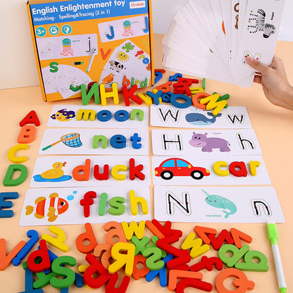 Spelling & Word-Building Educational Toy – English Alphabet Learning Set for Kids - The Little Lights