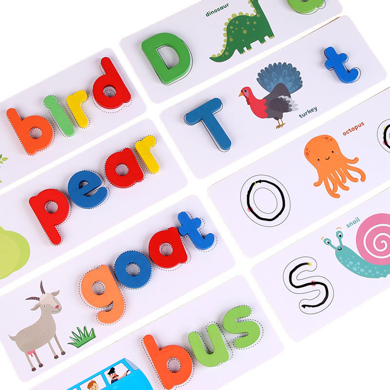 Spelling & Word-Building Educational Toy – English Alphabet Learning Set for Kids - The Little Lights