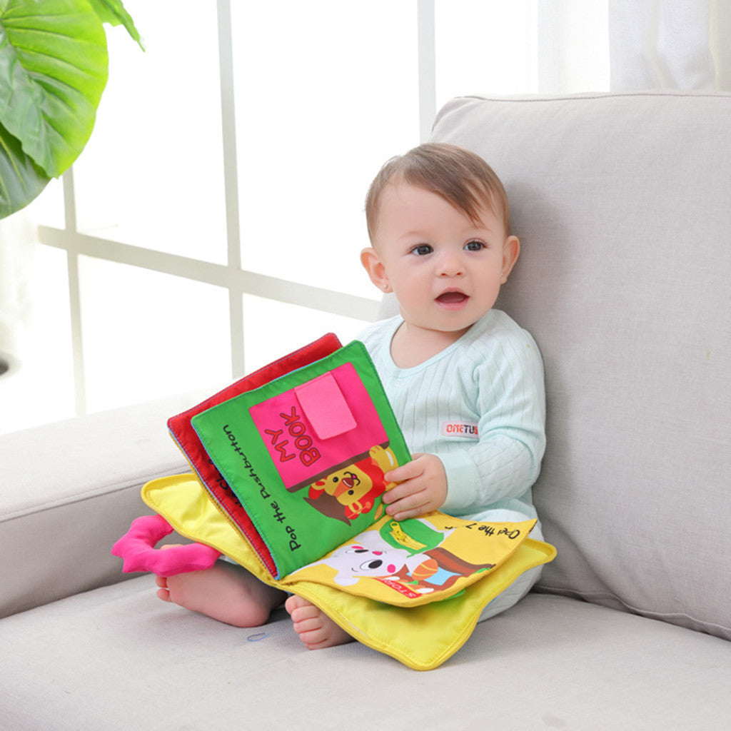Soft Baby Cloth Book – Tear-Resistant & Chew-Safe Sensory Book for Early Learning (Multiple Styles) - The Little Lights