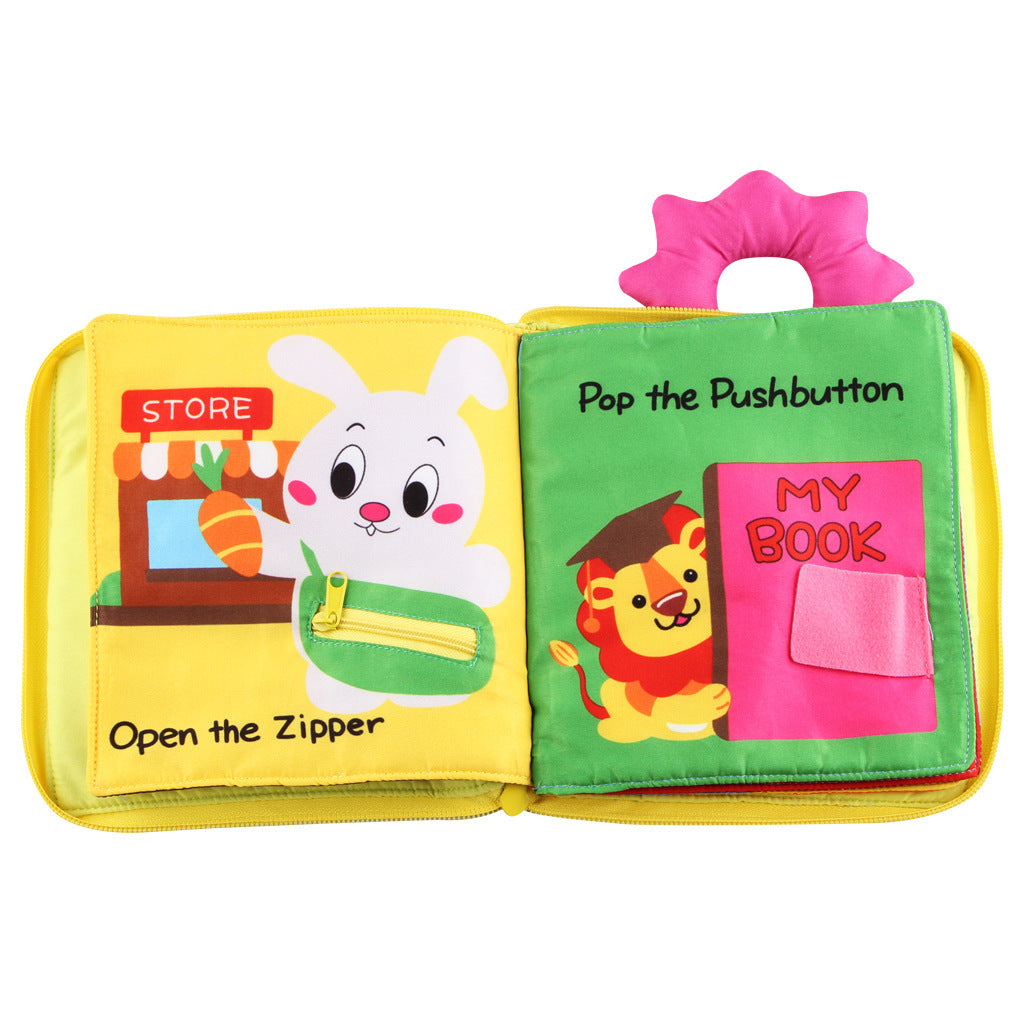Soft Baby Cloth Book – Tear-Resistant & Chew-Safe Sensory Book for Early Learning (Multiple Styles) - The Little Lights