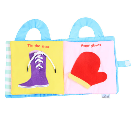 Soft Baby Cloth Book – Tear-Resistant & Chew-Safe Sensory Book for Early Learning (Multiple Styles) - The Little Lights