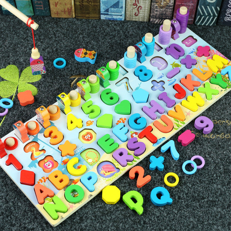 Montessori 3D Alphabet & Number Matching Puzzle – Magnetic Wooden Learning Toy for Kids - The Little Lights