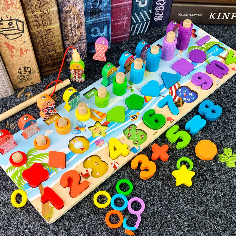 Montessori 3D Alphabet & Number Matching Puzzle – Magnetic Wooden Learning Toy for Kids - The Little Lights