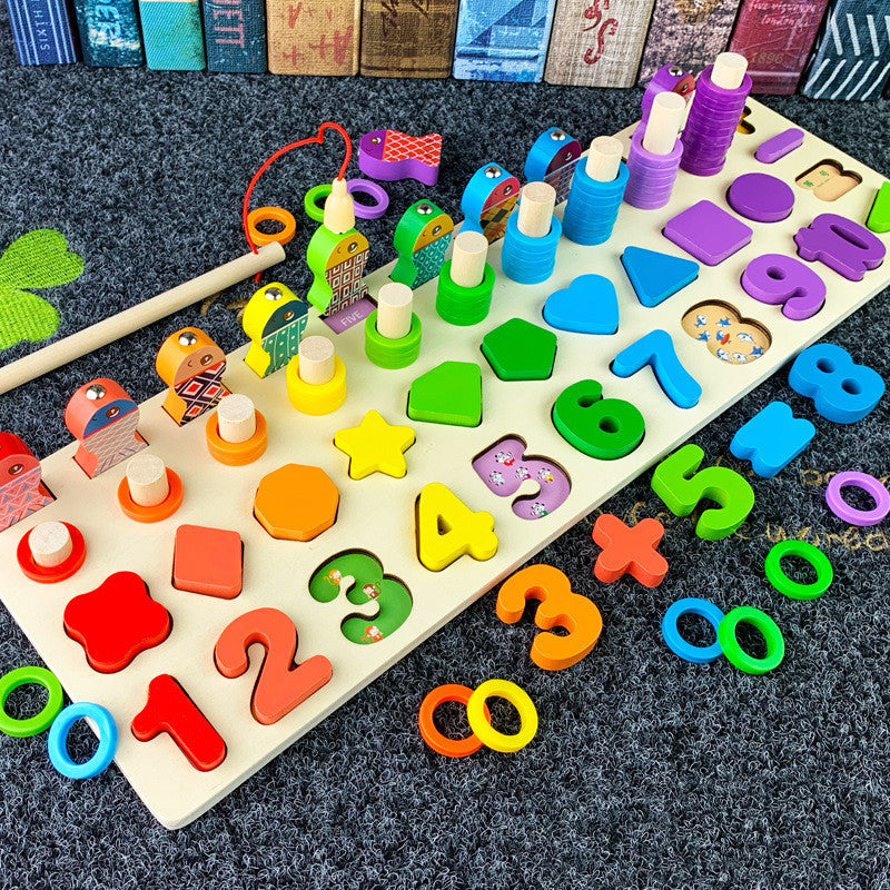Montessori 3D Alphabet & Number Matching Puzzle – Magnetic Wooden Learning Toy for Kids - The Little Lights