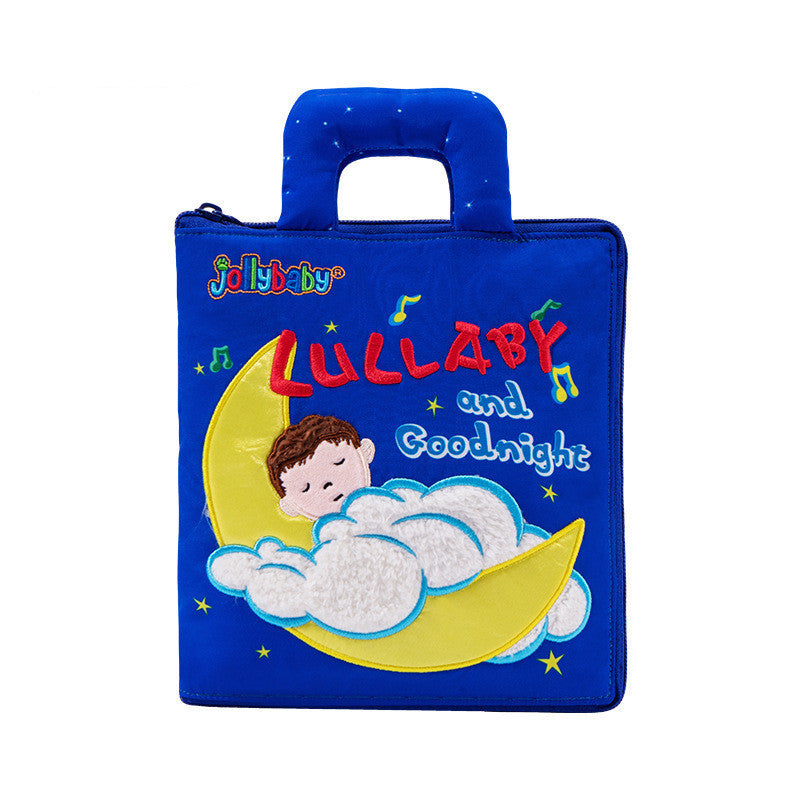 Jollybaby Quiet Book – Montessori Cloth Activity Book for Toddlers | “My First Book” Sensory Toy for Early Learning - The Little Lights