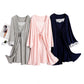 3-Piece Modal Maternity Pajama Set – Nursing Nightgown + Robe for Postpartum & Pregnancy - The Little Lights