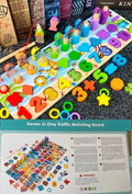 Montessori 3D Alphabet & Number Matching Puzzle – Magnetic Wooden Learning Toy for Kids - The Little Lights
