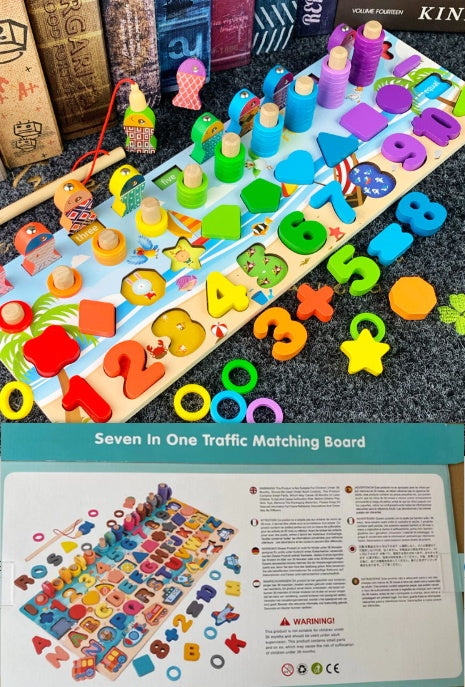 Montessori 3D Alphabet & Number Matching Puzzle – Magnetic Wooden Learning Toy for Kids - The Little Lights