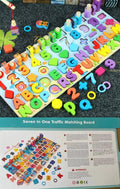 Montessori 3D Alphabet & Number Matching Puzzle – Magnetic Wooden Learning Toy for Kids - The Little Lights