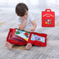 Interactive Baby Cloth Book – Montessori Early Education Quiet Activity Book for Toddlers (1050g, Red) - The Little Lights
