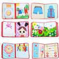 Interactive Baby Cloth Book – Montessori Early Education Quiet Activity Book for Toddlers (1050g, Red) - The Little Lights