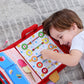 Interactive Baby Cloth Book – Montessori Early Education Quiet Activity Book for Toddlers (1050g, Red) - The Little Lights