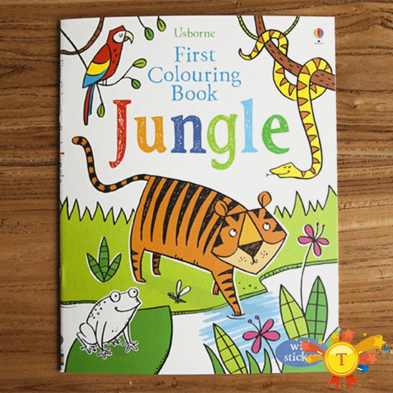 Children’s Dinosaur Coloring Sticker Book – Fun Learning & Activity Book for Toddlers - The Little Lights