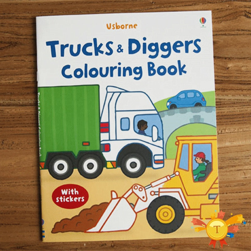 Children’s Dinosaur Coloring Sticker Book – Fun Learning & Activity Book for Toddlers - The Little Lights