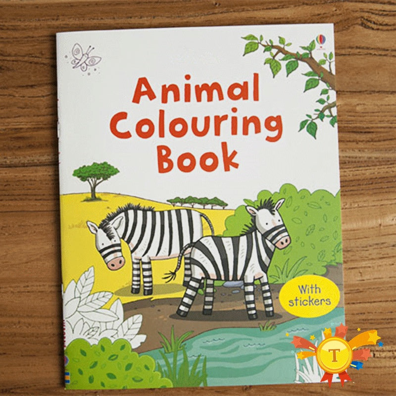 Children’s Dinosaur Coloring Sticker Book – Fun Learning & Activity Book for Toddlers - The Little Lights