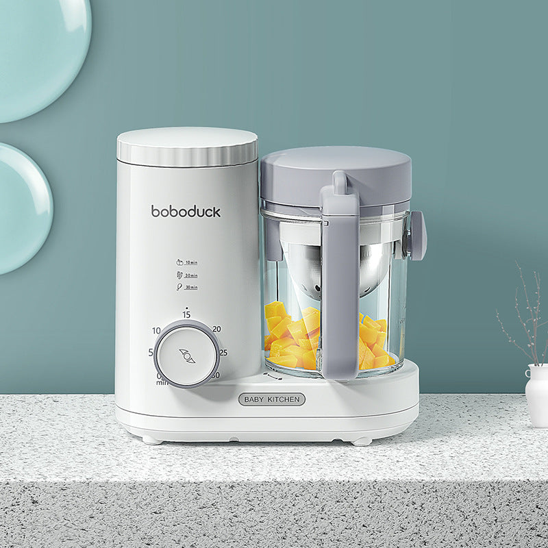 Boboduck 5-in-1 Baby Food Maker – Steamer, Blender, Warmer & Sterilizer | 220V - The Little Lights
