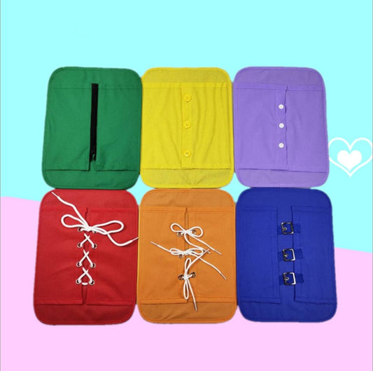 Montessori Owl Plush Dressing Toys – Preschool Learning Set for Buttons, Zippers, and Lacing Practice - The Little Lights