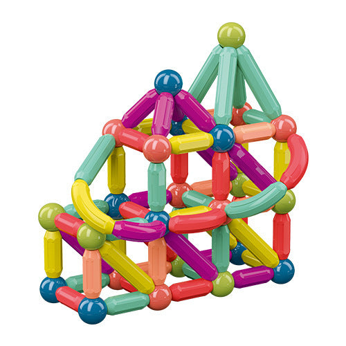 Magnetic Building Sticks for Kids – Colorful STEM Construction Toy Set for Early Learning & Creativity - The Little Lights