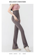 Maternity Yoga Bell-Bottom Pants – High-Waisted, Breathable, Casual Slim Fit - The Little Lights