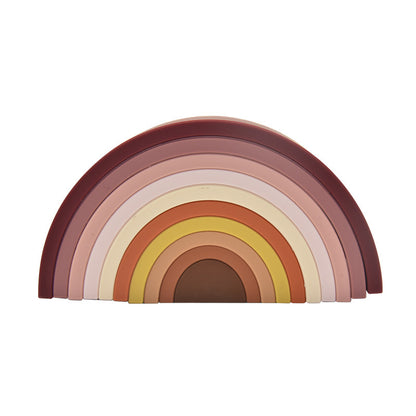 Silicone Stacking Rainbow Toy – Montessori-Inspired, BPA-Free Educational Toy for Babies & Toddlers - The Little Lights