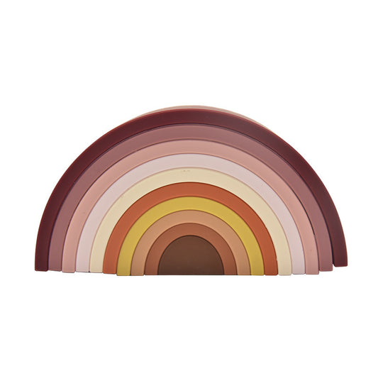 Silicone Stacking Rainbow Toy – Montessori-Inspired, BPA-Free Educational Toy for Babies & Toddlers - The Little Lights