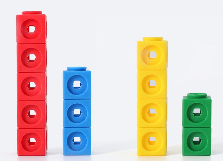 STEM Math Link Cubes – Snap-Together Counting & Building Blocks for Kids' Early Education - The Little Lights