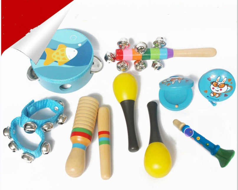 Wooden Infant Musical Instrument Set – Early Learning Music Toys for Toddlers | Rhythm and Sound Toys for Boys & Girls - The Little Lights