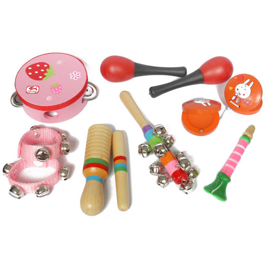 Wooden Infant Musical Instrument Set – Early Learning Music Toys for Toddlers | Rhythm and Sound Toys for Boys & Girls - The Little Lights