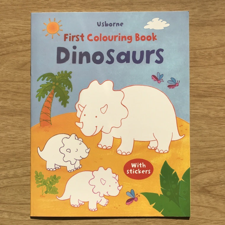Children’s Dinosaur Coloring Sticker Book – Fun Learning & Activity Book for Toddlers - The Little Lights