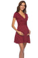 Deep V-Neck Maternity Dress – Soft, Stretchy & Stylish with Short Sleeves - The Little Lights