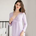 Maternity & Nursing Long Sleeve Top – Soft, Stretchy, Breastfeeding-Friendly Loungewear - The Little Lights