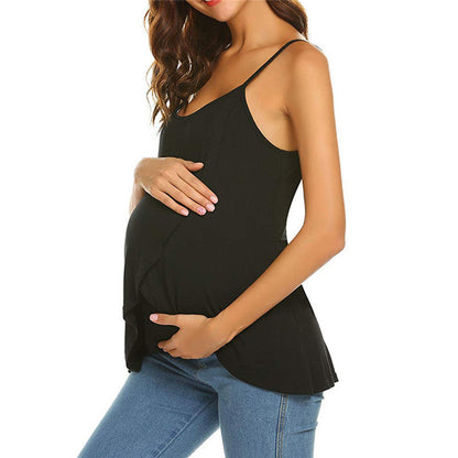 Maternity Nursing Tank Top – Soft Sling Breastfeeding Camisole with Easy Access for Moms - The Little Lights