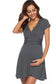 Deep V-Neck Maternity Dress – Soft, Stretchy & Stylish with Short Sleeves - The Little Lights