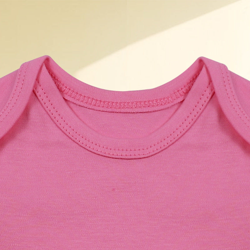 Solid Color Baby Onesie – Soft Cotton Romper for Newborns (0–24 Months) | Unisex Bodysuit for Boys & Girls - The Little Lights