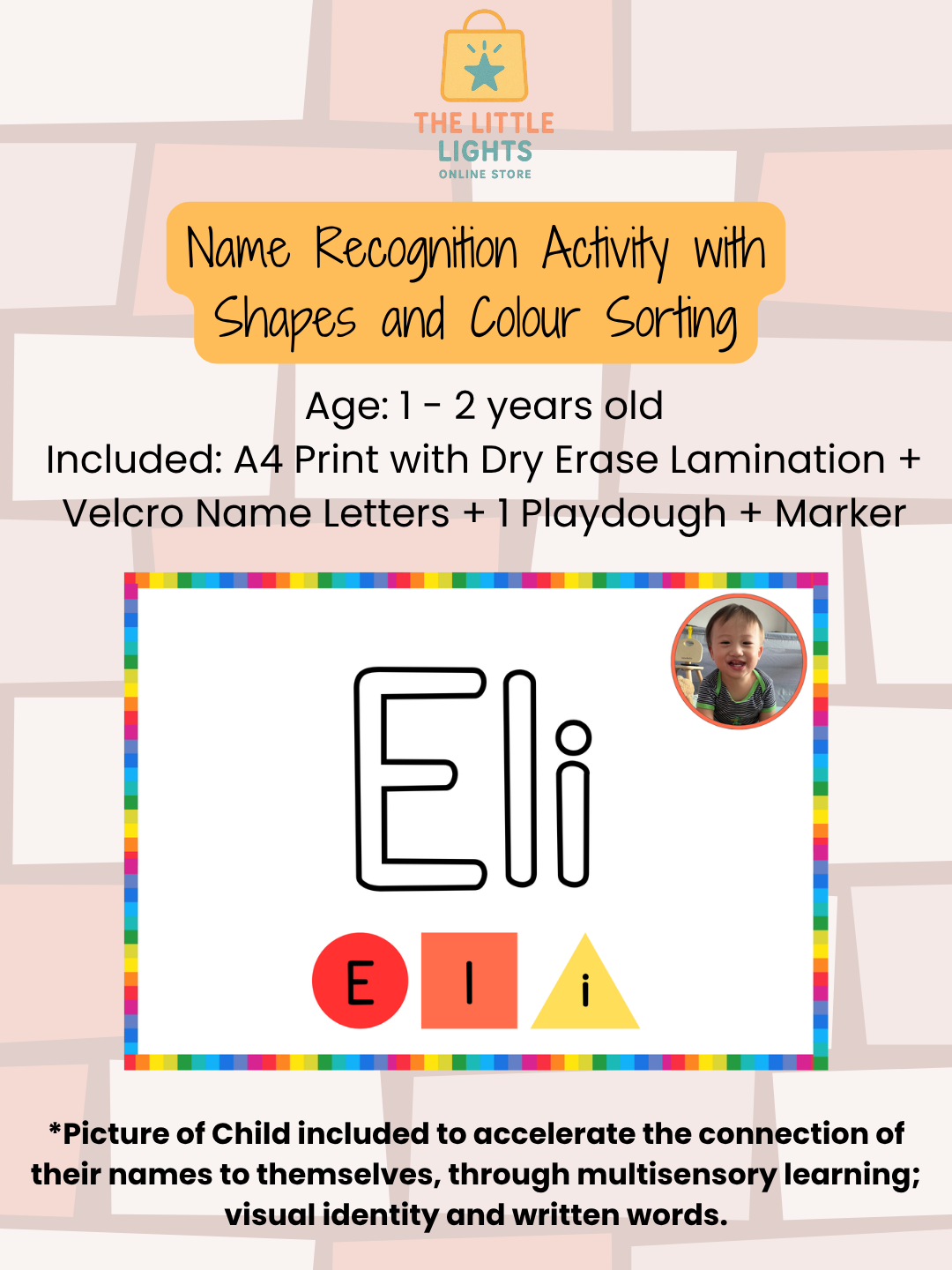 Customizable Name Practice Worksheets for Preschool and Kindergarten | Multisensory Name Tracing Activities for Early Learners - The Little Lights
